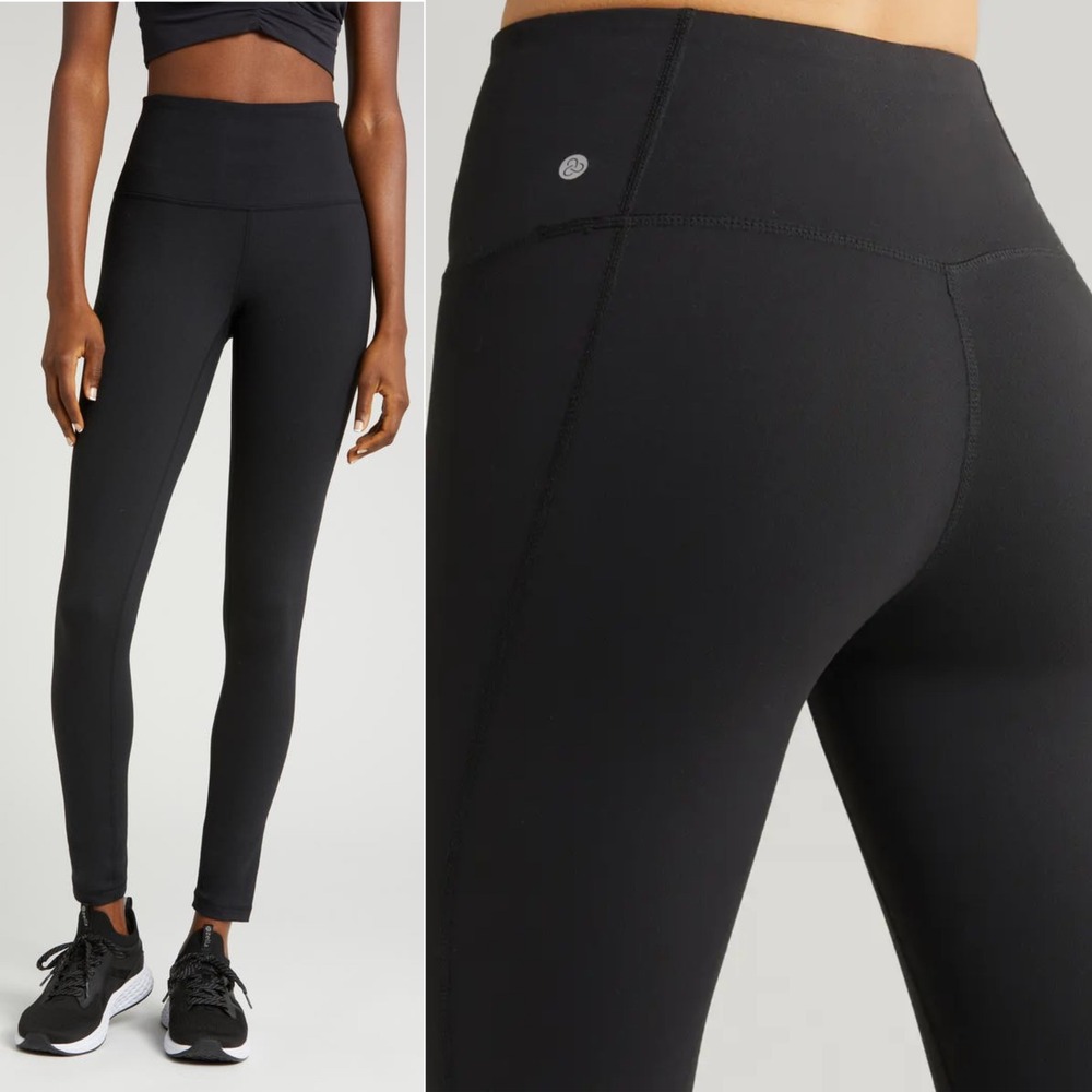 Zella Live In High Waist Leggings Black, Womens Small, Activewear Tights
